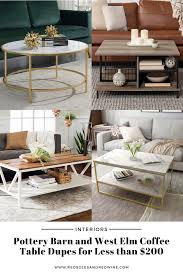 Pottery Barn And West Elm Coffee Table Dupes For Less Than 200 Red Soles And Red Wine
