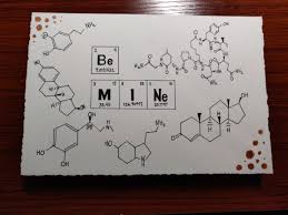 Make valentine cards with your students, give them necessary instructions, such as 'take a sheet of paper, cut it, make a shape of heart, colour it, etc. Another Chemistry Card From Valentine S Day Chemistry