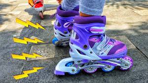 Sepatu roda dry skate allsize roda 4 warna warni murah. Keren Bermain Sepatu Roda Anak Baru Warna Ungu Mainan Anak Sepatu Roda Roller Skates Youtube