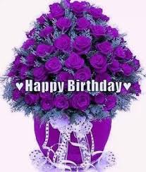 May your birthday and your life be as wonderful as you are! Happy Birthday Wishes Purple Flowers Novocom Top