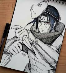 Itachi Uchiha Anbu Desenhos De Anime Naruto Desenho Fan Art Naruto