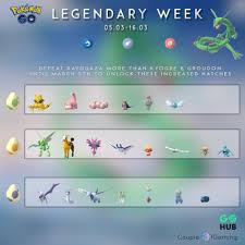 Legendary Week Egg Guide Increased Egg Hatches Chart