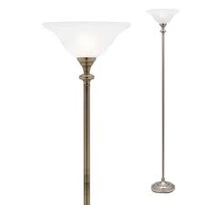 Classic Uplighter Floor Lamp Alabaster