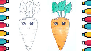 Retro anchor hocking glass cartoon carrot jar/ cannister by | etsy. How To Draw Cartoon Carrot With Face For Kids Youtube