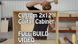build video custom 2x12 guitar cabinet