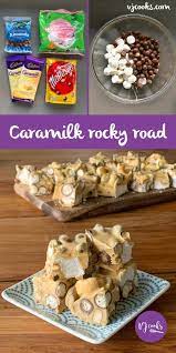Easy Recipe Caramilk Rocky Road Only 4 Ingredients Vj Cooks Recipe Christmas Cooking Chocolate Recipes Christmas Baking