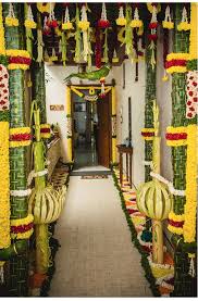 Coconut Leaf Pillars Wedding Stage Decorations Home Wedding Decorations Mandap Decor
