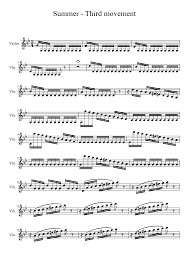 Vivaldi browser runs on windows, mac and linux. Summer Third Movement Sheet Music For Violin Solo Musescore Com