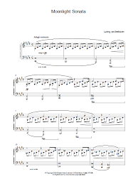Free printable pdf score and midi track. Piano Sonata No 14 In C Minor Moonlight Op 27 No 2 First Movement Theme Sheet Music To Download