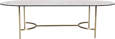 Gold Arc Dining Table Oblong Table Dining Table Oblong