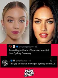 He said Megan Fox is way more beautiful than Sydney Sweeney and the dude's  response 😅 #fblifestyle