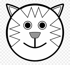 Cute kitten coloring page from cats category. Cat Face Coloring Page Free Transparent Png Clipart Images Download
