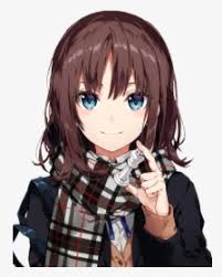 What nationality has brown hair and blue eyes? Anime Girl With Brown Hair And Blue Eyes Hd Png Download Kindpng