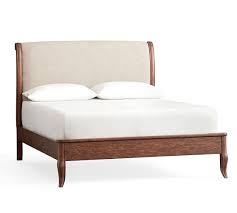 Mattress platform cannot be adjusted, the daybed mattress platform is set at the higher setting to accommodate a trundle. Calistoga Bed Wooden Beds Pottery Barn