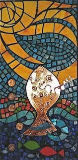 Art Glass Mosaic Wall Hanging If A Fish Could Make A Wish Mosaic Art Mosaic Wall Art Art