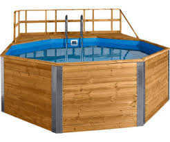 Weka Gartenpool Madeira 471 X 571 X 116 Cm Mit Technikraum Holztreppe Ab 3 355 99 Preisvergleich Bei Idealo De