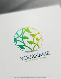 Create A Tree Logo Free Online Leaf Logo Maker Tree Logo Design Business Logo Creator Logo Design Free Templates