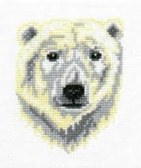 This kit contains presorted thread in 21 colors, 16 count white aida fabric, needle, colour chart, and instructions. Polar Bear Counted Cross Stitch Chart Etsy Cross Stitch Animal Cross Stitch Patterns Holiday Cross Stitch