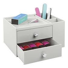 Mdesign Cosmetic Organizer For Vanity Cabinet To Hold Makeup Beauty Products 2 Drawer Light Storage And Organization Organize Drawers Compartment Organizer