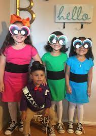 Maybe you would like to learn more about one of these? Powerpuff Girls And The Mayor Costume Diy With T Shirt And Printable Eyes A Diy Halloween Costumes For Kids Diy Halloween Costumes Easy Powerpuff Girls Costume