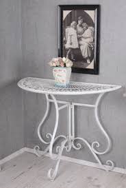 Importante console en fer forgé style xviiie signée p. Table De Console Blanc Console Art Nouveau Metal Fer Ebay