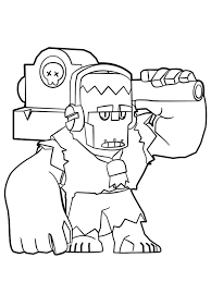 The outer, heavy outline makes it perfect to use as a coloring page. Ausmalbilder Brawl Stars Frank Besteausmalbilder De
