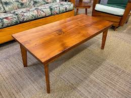 4 seven back slat 1900 hawaiian koa captain chairs. Mid Century Solid Koa Wood Coffee Table Then And Now Llc
