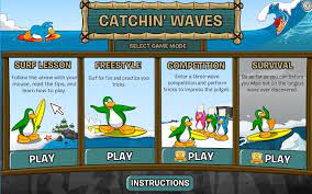 Club Penguin Rewritten Cheats Catchin Waves Guide 100 Club Penguin Catchin Surf Lesson