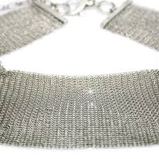 C008_2 collar de malla de plata - Taller de las Indias