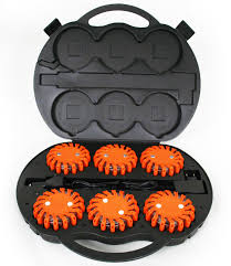 Powerflare-väska med 6 lysdioder och laddare