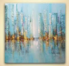 Remarque J Ai Aussi Expedier Mondial Les Acheteurs Internationaux S Il Vous Plait Me Contacter Pour Les Frais De P Cityscape Art Cityscape Painting Abstract