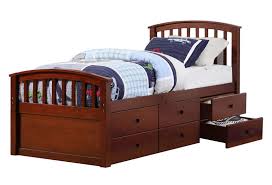 Imagine how much more storage space you'd have with the tall twin captain's platform storage bed with 6 drawers. Twin 6 Drawer Storage In Bed Dark Cappuccino Donco 425 Cp