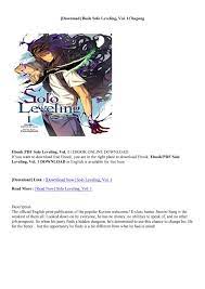 PDF Solo Leveling, Vol. 1 - Chugong by KucingLibra - Issuu