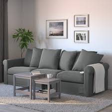 Eglemtek divano letto kudram a 2 posti completamente sfoderabile e lavabile (colore divani ikea a 2/3/4/5/6 posti, in tessuto, in pelle, componibili, angolari e divani letto in stile classico e dal design moderno. Gronlid Divano Letto A 3 Posti Ljungen Grigio Fumo Ikea It