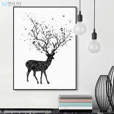 Bukan hanya itu saja pada bagian saya nuri memang memiliki warna hijau bisa. Modern Hitam Putih Kepala Rusa A4 Seni Cetak Poster Abstrak Pohon Burung Hewan Dinding Kanvas Gambar Dekorasi Rumah Lukisan Tidak Bingkai Hadiah Art Print Poster Canvas Pictureprint Poster Aliexpress