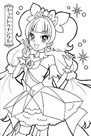 Chibi glitter force kizi free coloring pages for. Anime Glitter Force Coloring Pages