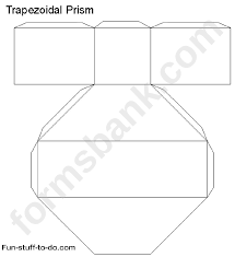 Download files and build them with your 3d printer, laser cutter, or cnc. Trapezoidal Prism Templates Printable Pdf Download