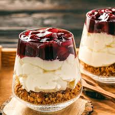 Low Carb Sahne Kirsch Kuchen Im Glas Dessert Rezept