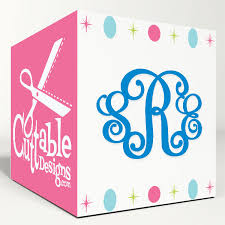 Download Bold Vine Interlocking Monogram Cuttable Font