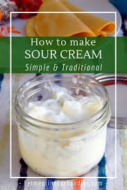 easy homemade sour cream traditional