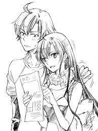Yahari Ore No Seishun Love Come Wa Machigatteiru Manga Yukino Hachiman Adults Anime Love Couple Anime Romance Romantic Manga