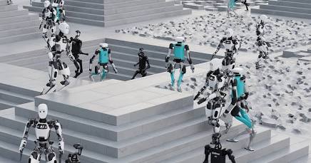 NVIDIA Isaac simulation training environment, AI generated