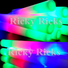 50 Pack Light Up Foam Sticks Led Rally Rave Cheer Tube Soft Glow Baton Wands Walmart Com Walmart Com