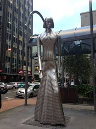 New Katherine Mansfield Sculpture In Midland Park Wellington New Zealand Katherine Mansfield World Of Wearable Art Midland Park