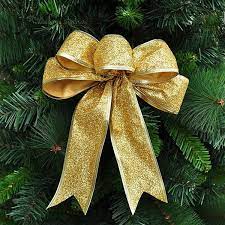 Check spelling or type a new query. 2pcs Large Red Silver Gold Christmas Ribbon Bow Christmas Tree Decoration Handmade Arvores De Natal Grandes Christmas Ornament Wish