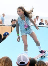 Sky brown is one of the best skateboarders in the world, and she has traveled the globe competing. Sky Is The Limit For 11 Year Old Skateboarder Looking Beyond The Olympics