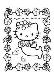 Kostenlose ausmalbilder und malvorlagen zum drucken ffürr kinder Ausmalbilder Hello Kitty Meerjungfrau Coloring And Drawing