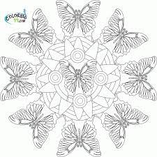 Among them there are simple coloring pages for preschoolers and more difficult pictures for older kids and adults. Free Butterfly Mandala Coloring Pages Coloring Home
