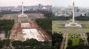 6° 10' 30 south, 106° 49' 36 east. Pemprov Dki Jakarta Gunduli Kawasan Monas 190 Pohon Ditebang Makassar Terkini