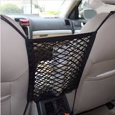 Car Trunk Interior Organizer Bag Rear Seat Storage Mesh Cargo Net Holder Pocket Car Seat Organizer Hanging Organizer Seat Storage